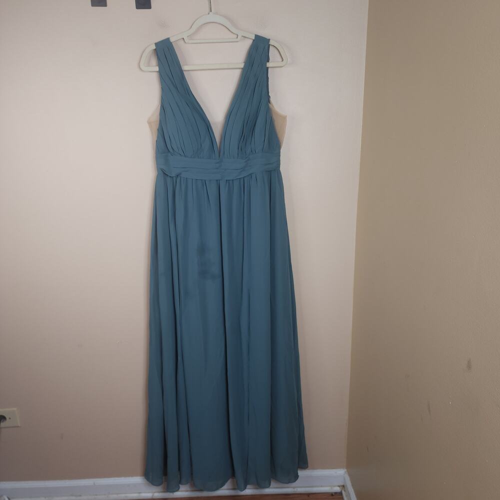 Revelry Eucalyptus Lanai Chiffon Dress Size 12